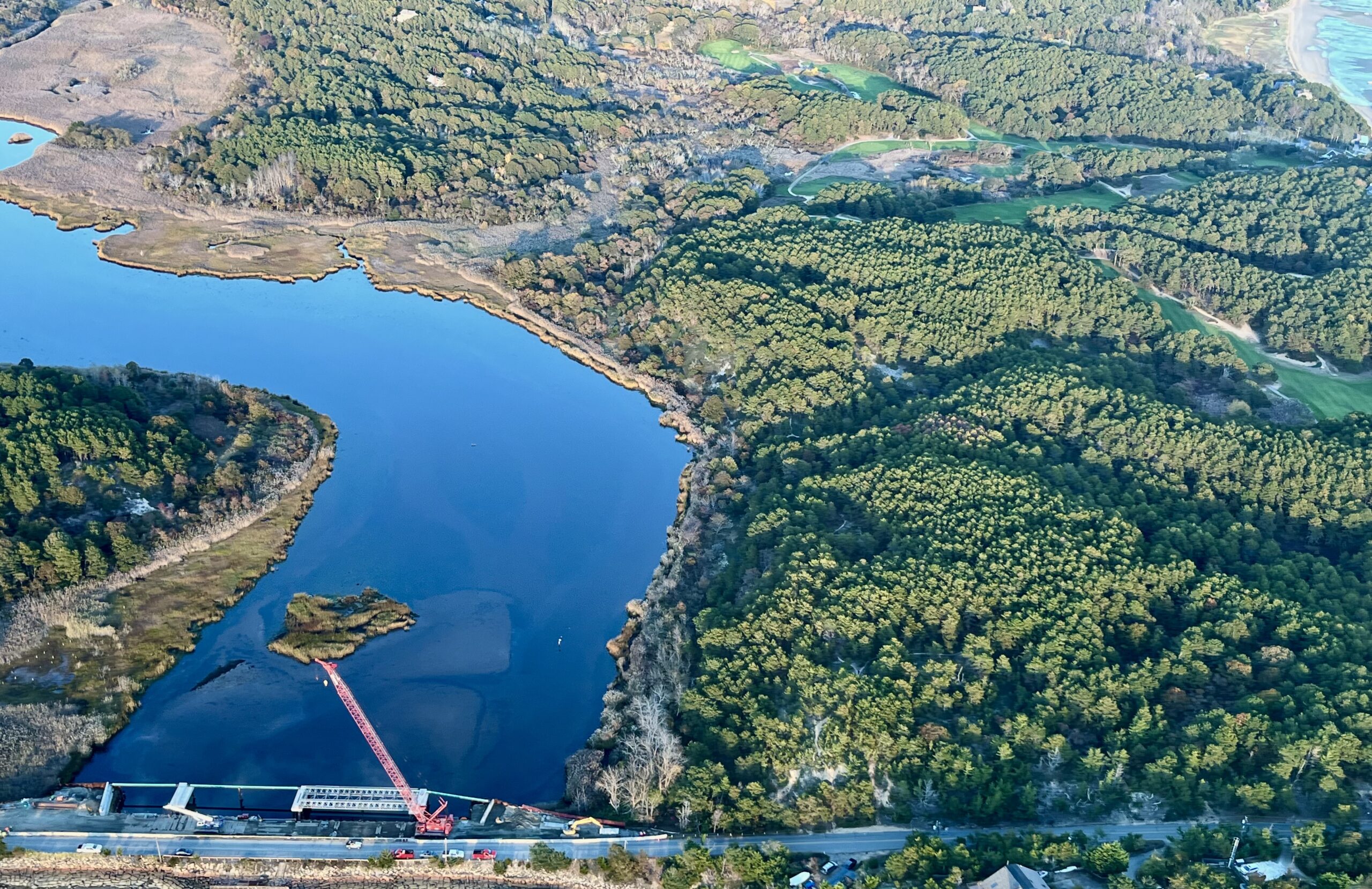 Aerial image of Herring River and Mill Creek